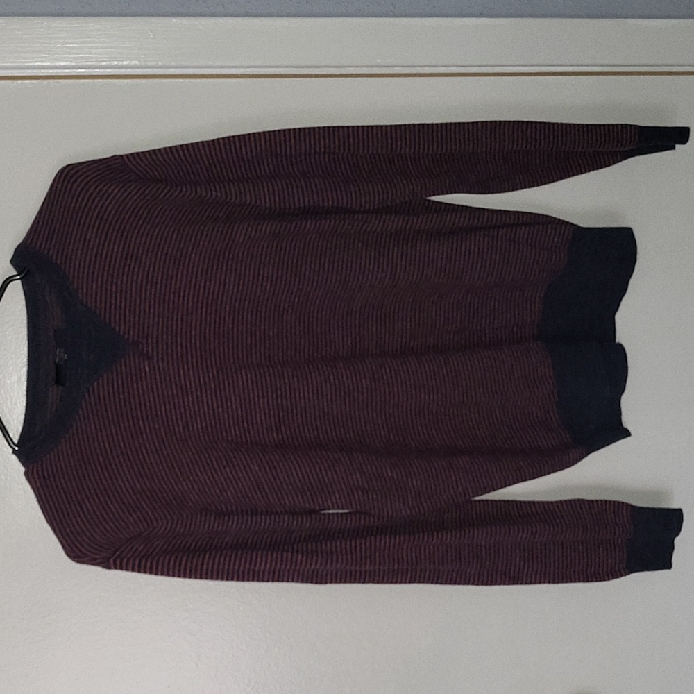 J. Crew Men's Crewneck Sweater Blue/Orange Size S